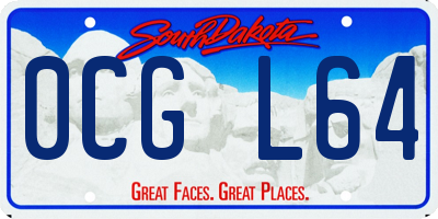 SD license plate 0CGL64