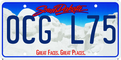SD license plate 0CGL75