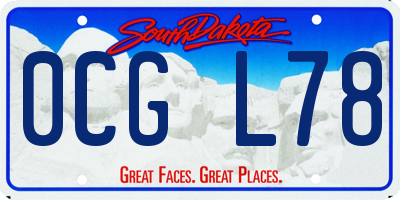 SD license plate 0CGL78