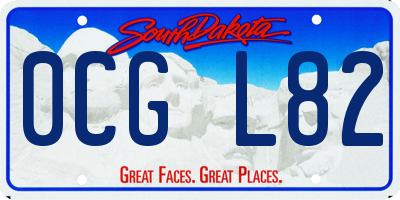 SD license plate 0CGL82