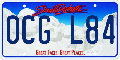 SD license plate 0CGL84