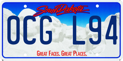 SD license plate 0CGL94
