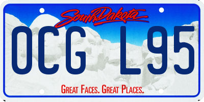 SD license plate 0CGL95