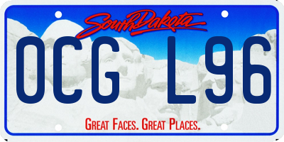 SD license plate 0CGL96