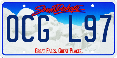 SD license plate 0CGL97