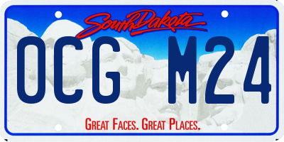 SD license plate 0CGM24
