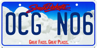 SD license plate 0CGN06