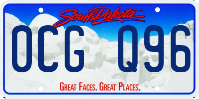 SD license plate 0CGQ96