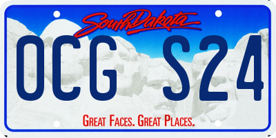 SD license plate 0CGS24