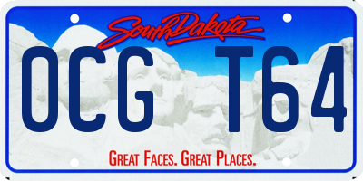 SD license plate 0CGT64