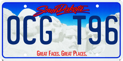 SD license plate 0CGT96