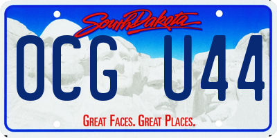 SD license plate 0CGU44