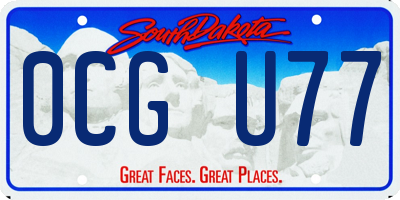 SD license plate 0CGU77