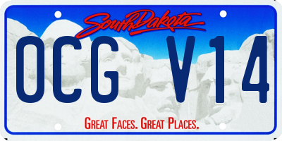 SD license plate 0CGV14