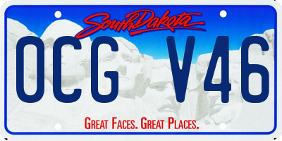 SD license plate 0CGV46
