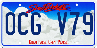 SD license plate 0CGV79
