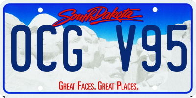 SD license plate 0CGV95