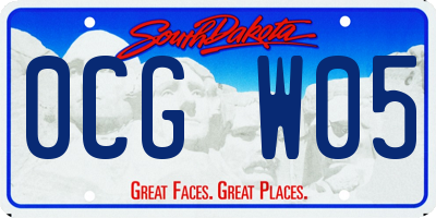 SD license plate 0CGW05