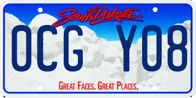 SD license plate 0CGY08