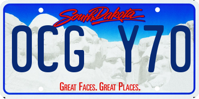 SD license plate 0CGY70