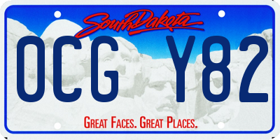 SD license plate 0CGY82