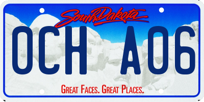 SD license plate 0CHA06