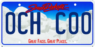 SD license plate 0CHC00