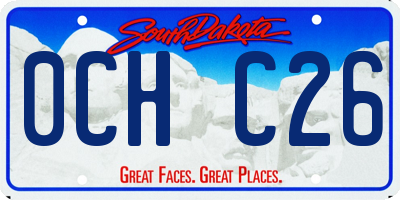 SD license plate 0CHC26