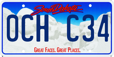 SD license plate 0CHC34