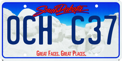 SD license plate 0CHC37
