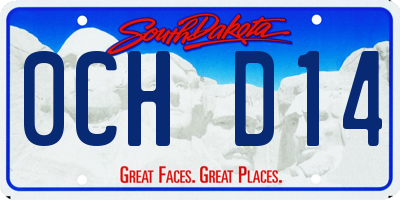 SD license plate 0CHD14