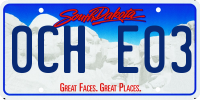 SD license plate 0CHE03