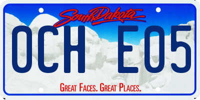 SD license plate 0CHE05