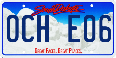 SD license plate 0CHE06