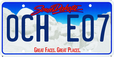 SD license plate 0CHE07