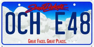 SD license plate 0CHE48