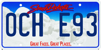 SD license plate 0CHE93