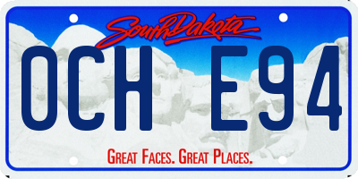 SD license plate 0CHE94