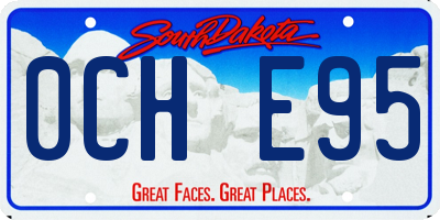 SD license plate 0CHE95