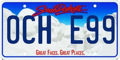 SD license plate 0CHE99