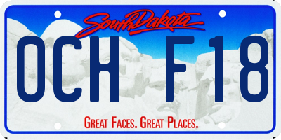 SD license plate 0CHF18