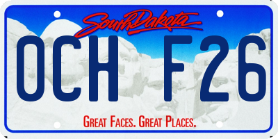 SD license plate 0CHF26