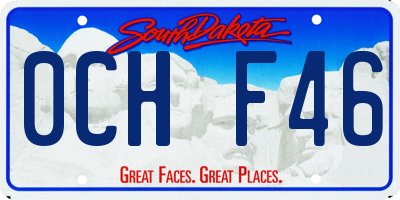 SD license plate 0CHF46