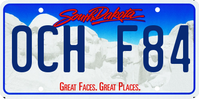 SD license plate 0CHF84