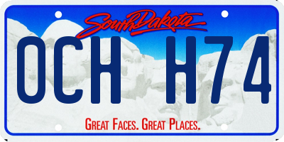 SD license plate 0CHH74
