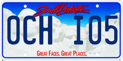 SD license plate 0CHI05