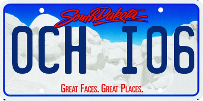SD license plate 0CHI06