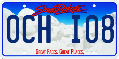SD license plate 0CHI08