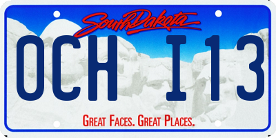 SD license plate 0CHI13