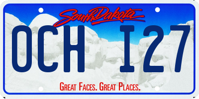 SD license plate 0CHI27